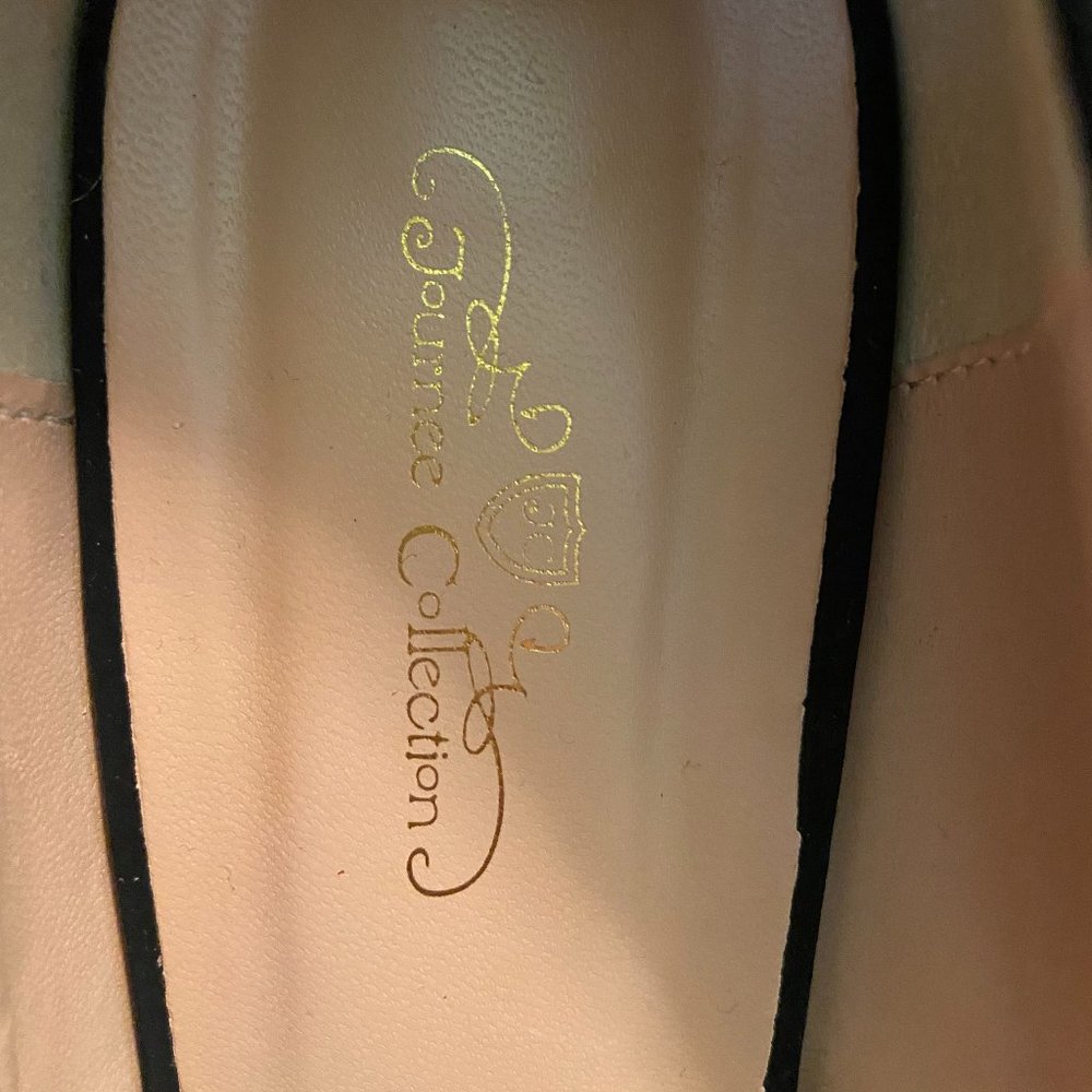 Journee Collection Black Heels - Picture 2 of 5